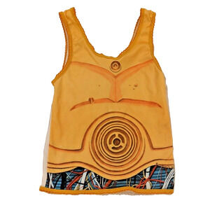 Vtg 80s Star Wars Empire Strikes C-3PO Underoos Kids Girls Medium Ages 6-8